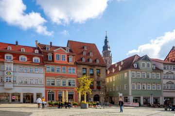 Marktplatz, Rathaus, Coburg, Bayern, Deutschland 