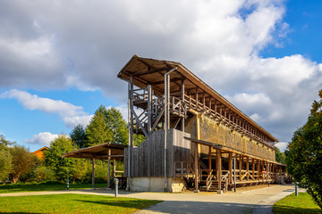 Gradierwerk, Kurpark, Bad Staffelstein, Bayern, Deutschland 