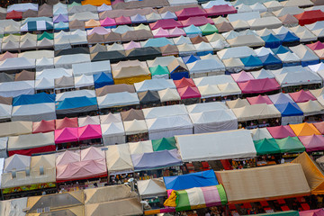 BANGKOK/THAILAND - 18th Nov, 2019 : Ratchada Train Night Market, Bangkok, Thailand.