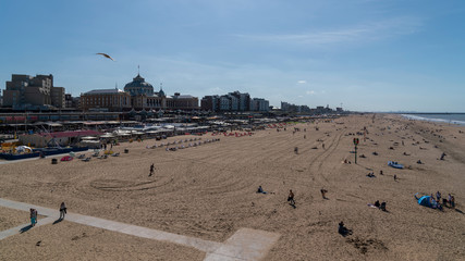 Obraz premium the Hague beach promenade landscape, netherlands 