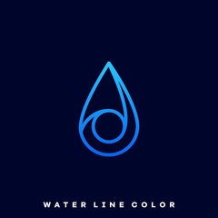 Water Drop Illustration Vector Template