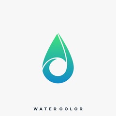 Water Drop Illustration Vector Template