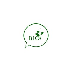 eco friendly organic natural bio icon green logo