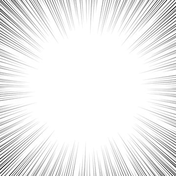 Comic radial lines background Sun rays or star burst element Zoom effect Rectangle fight stamp for card Manga or anime speed graphic texture Superhero frame Explosion vector illustration