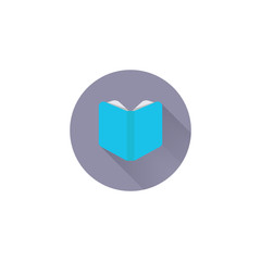 open book colorful vector flat icon