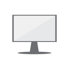 Isolated computer screen icon on a white background - Vector