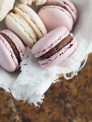 macarons fresa cocolate vainilla
