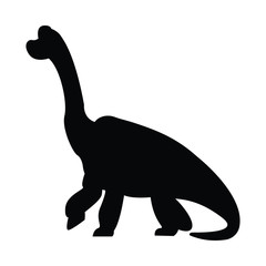 Dinosaur vector silhouette symbol
