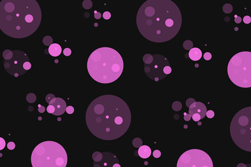 seamless background with pink bubbles