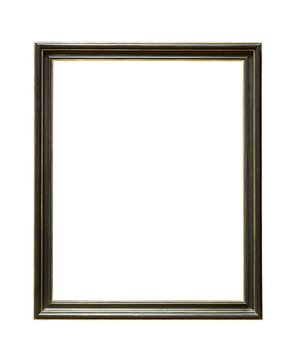 Empty picture frame on white background