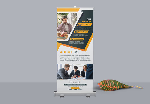Corporate Roll Up Banner Layout