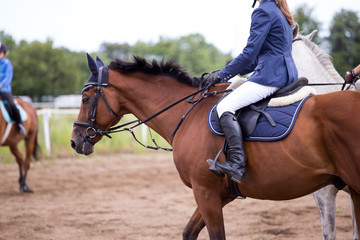 rider on a horse galloping across