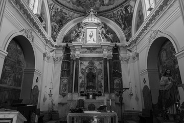 Colli a Volturno, Isernia, Molise. Church of S. Leonardo. Wiew