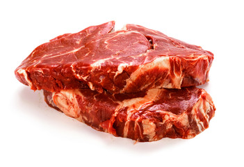 Fototapeta premium Raw pieces of beef meat