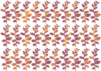 Leaf silhouette pattern with galaxy texture