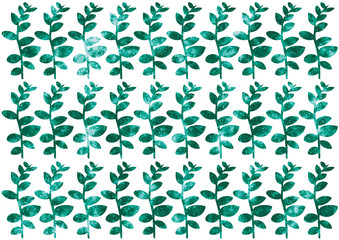 Leaf silhouette pattern with galaxy texture