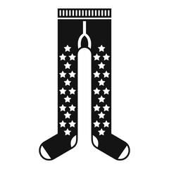 Tights icon. Simple illustration of tights vector icon for web design isolated on white background