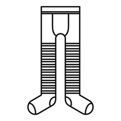 Male tights icon. Outline male tights vector icon for web design isolated on white background