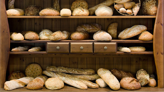 Brot, bio, Holz, Vintage