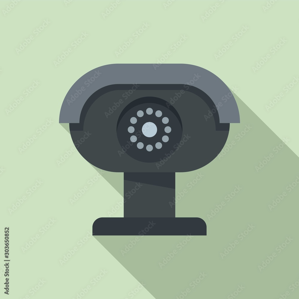 Aufkleber security camera icon. flat illustration of security camera vector icon for web design