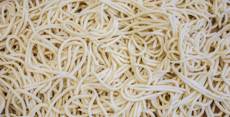 Chinese handmade noodle close up