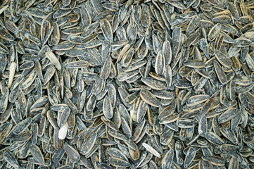 Fresh sunflower seeds in the street market of Istanbul.