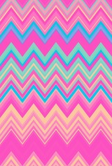 multicolored zigzag rainbow wave pattern. vibrant woven.