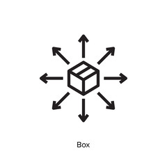 Delivery box icon vector delivering illustration on white background