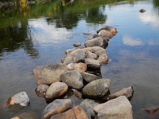 Fototapeta na wymiar river and stones