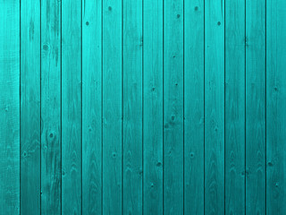 Top view of blue background wooden planks board texture.
