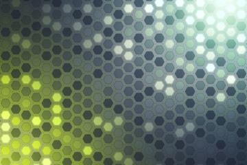 Abstract bright neon background with blur effect. Hexagonal color illustration.