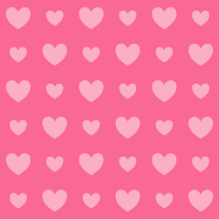 Sweet pink decorative heart seamless pattern