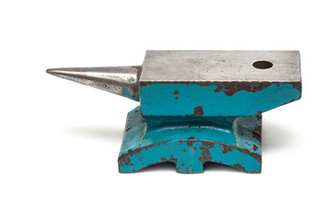 anvil for jewelry forging. isolated on white background.