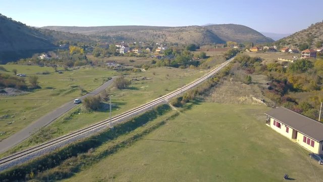 First Century Roman City of Doclea Montenegro. View of the Ancient Ruins of the Roman City.