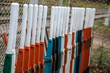 Fototapeta premium Railway's controls. 
