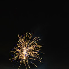 Fototapeta premium Fireworks display night in London, UK