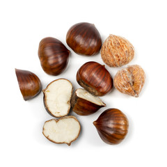 Edible Sweet Chestnuts, Healthy Autumn and Christmas Food