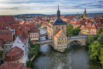 Bamberg_aerial - obrazy, fototapety, plakaty