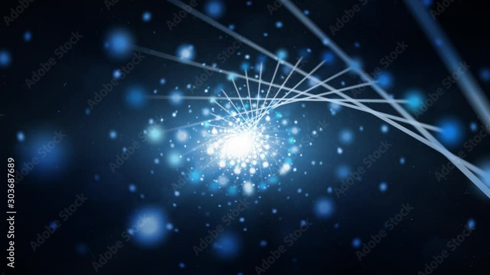 Poster abstract shiny dna structure animation background.