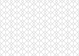 Stof per meter Het geometrische patroon met lijnen. Naadloze vectorachtergrond. Witte en grijze textuur. Grafisch modern patroon. Eenvoudig rooster grafisch ontwerp. © ELENA