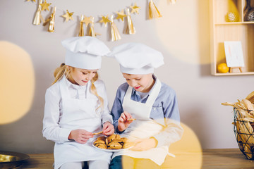 Little bakers. The children baked Christmas cakes.