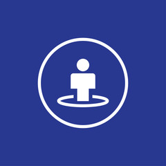 Location icon for web and mobile