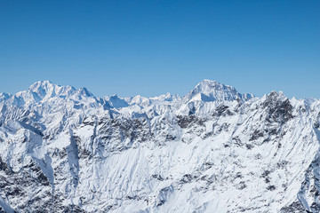 Fototapeta na wymiar Mont Blanc - view from Matterhorn