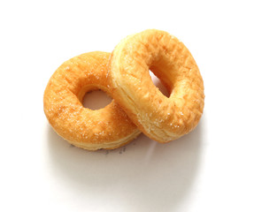 Donuts isolated and white background.