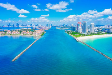 Naklejka premium Miami Beach Landscape