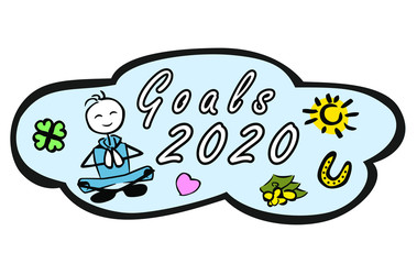 Goals_2020_meditating stick-man_cloud_lucky elements__by jziprian