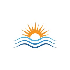 Fototapeta premium Water wave Logo