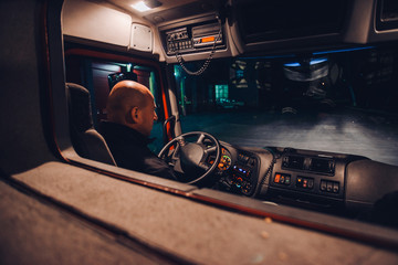 Fire truck cockpit