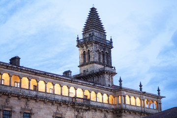 Naklejka premium Fachada de la Catedral de Santiago de Compostela