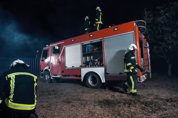 Fire service team